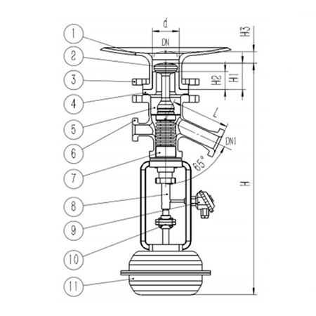 Glass Lined Bottom Outlet Valve, Automatic Drain